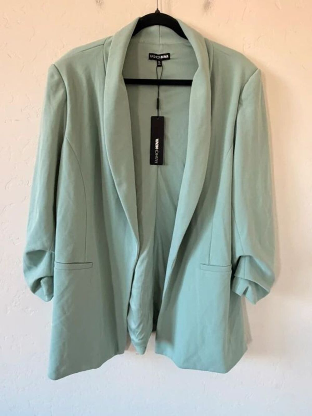 Fashion Nova NEW Mint Cinched Blazer Size 1XL